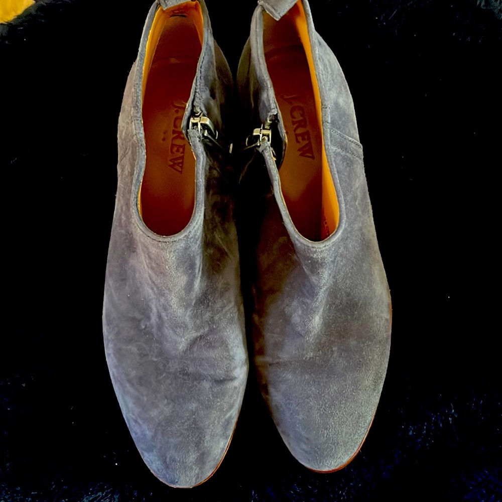 Suede J Crew ankle boots size 6.5